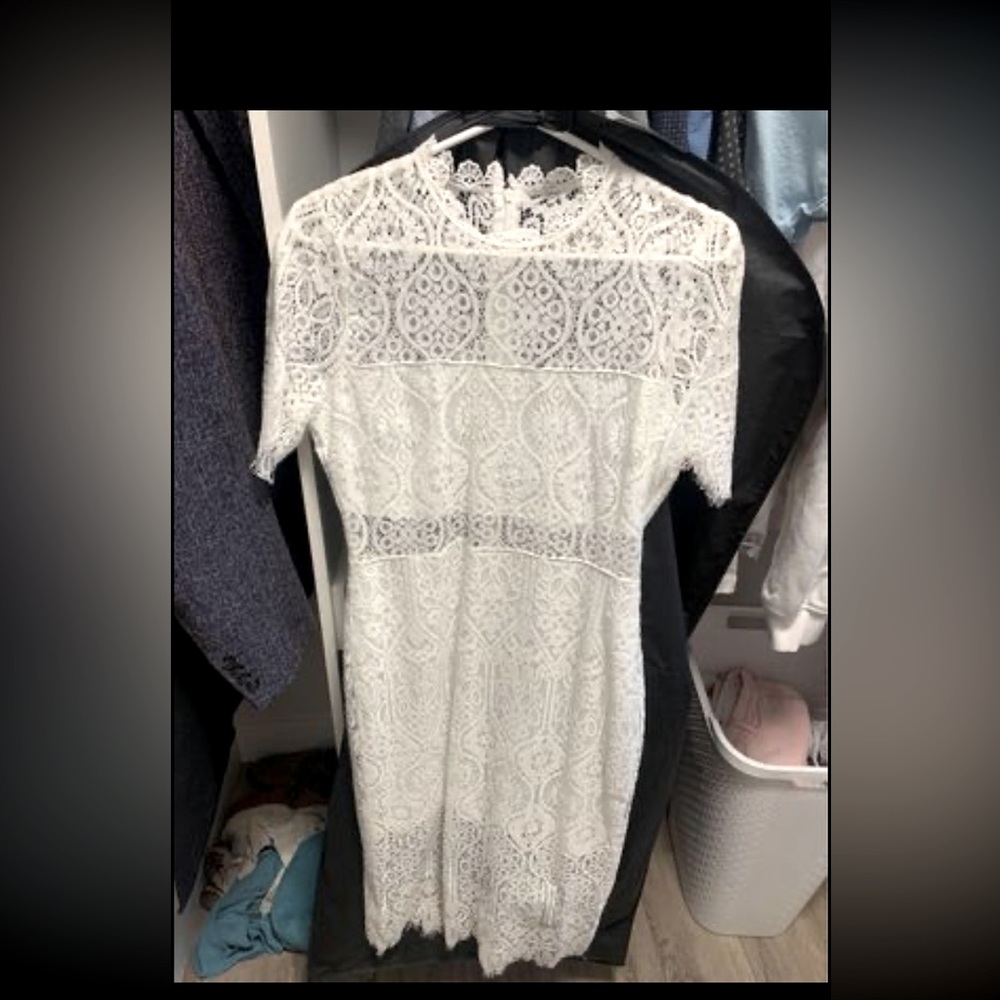 White lace dress